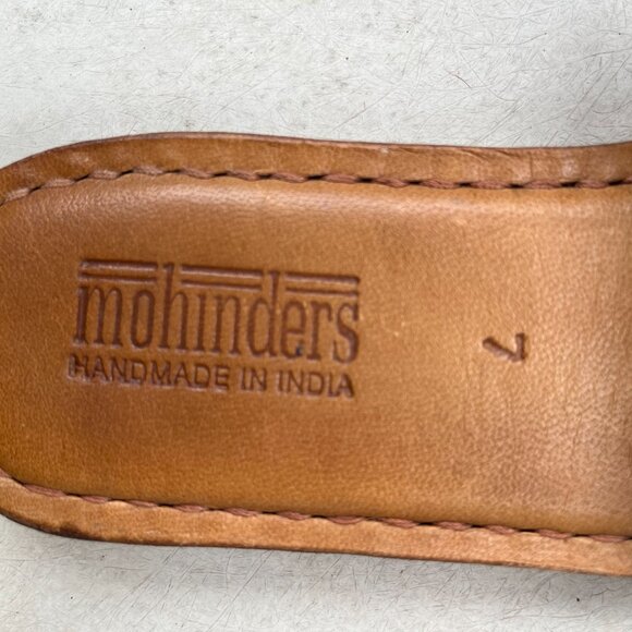 Mohinders Woven Leather Sandal in Honey - Picture 3 of 4